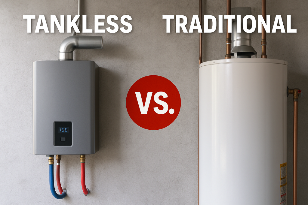Tankless Vs. Traditional Water Heaters