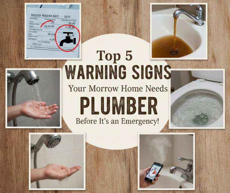 Top 5 Warning Signs Your Morrow Home Needs a Plumber 513-400-6401