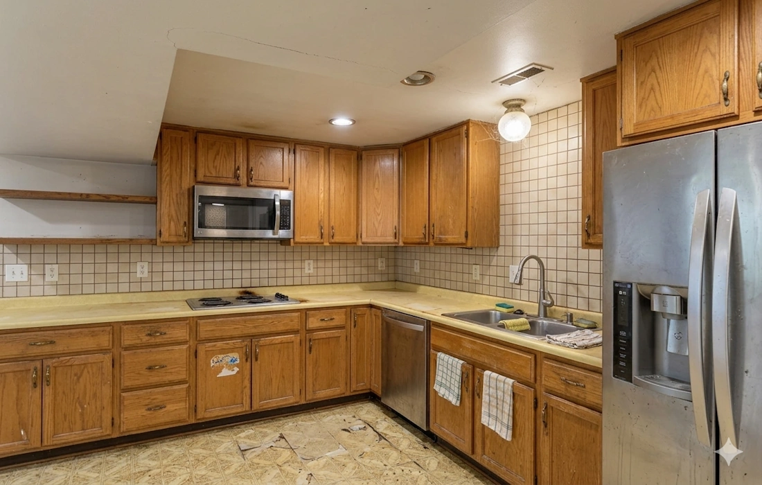 kitchen before renovation