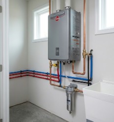 Professional tankless water heater installation by Joseph Home Improvement, Mason, OH 45040
